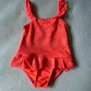 Swimsuit - 1pc - 3T - Neon Orange